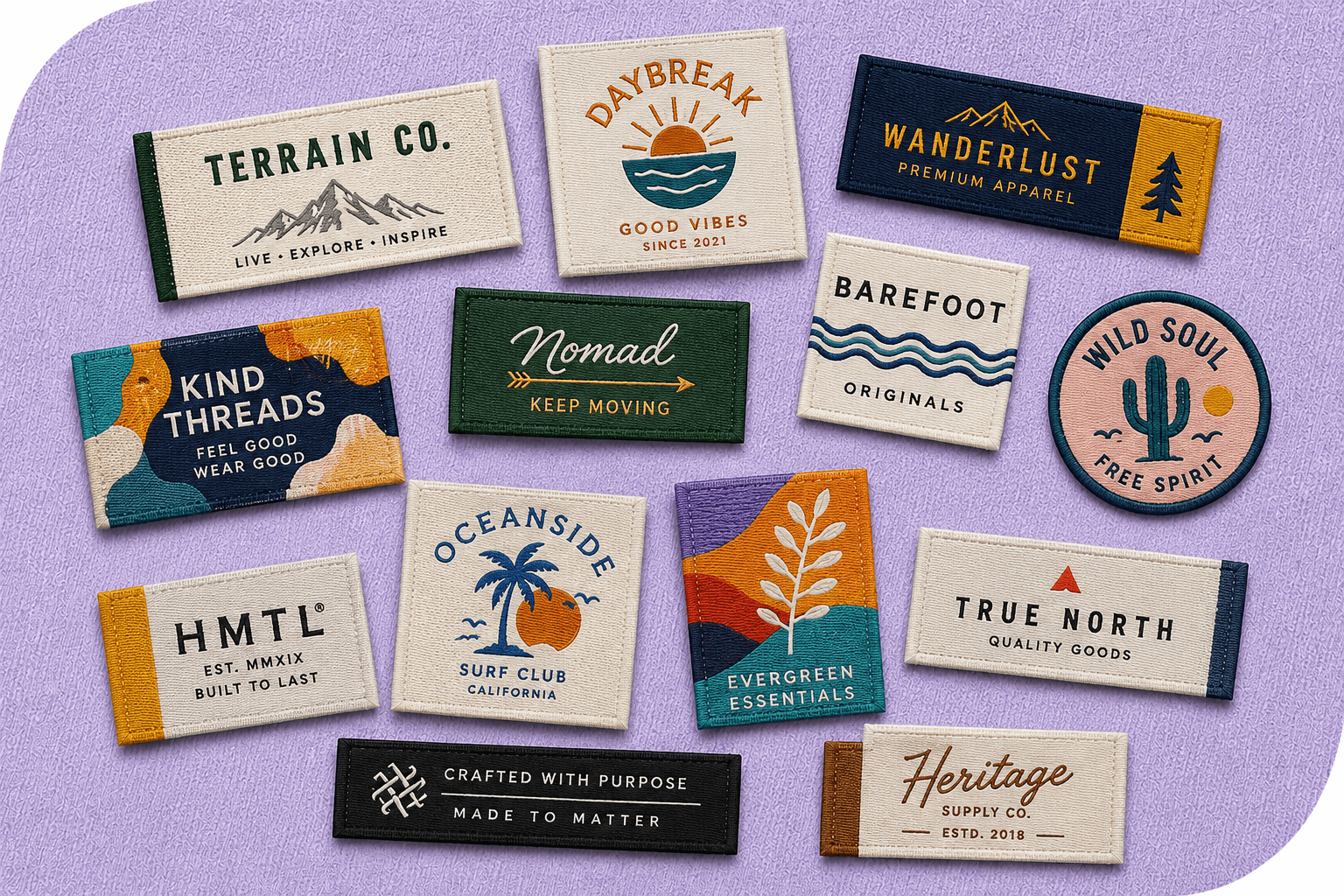 Main Express Clothing Labels